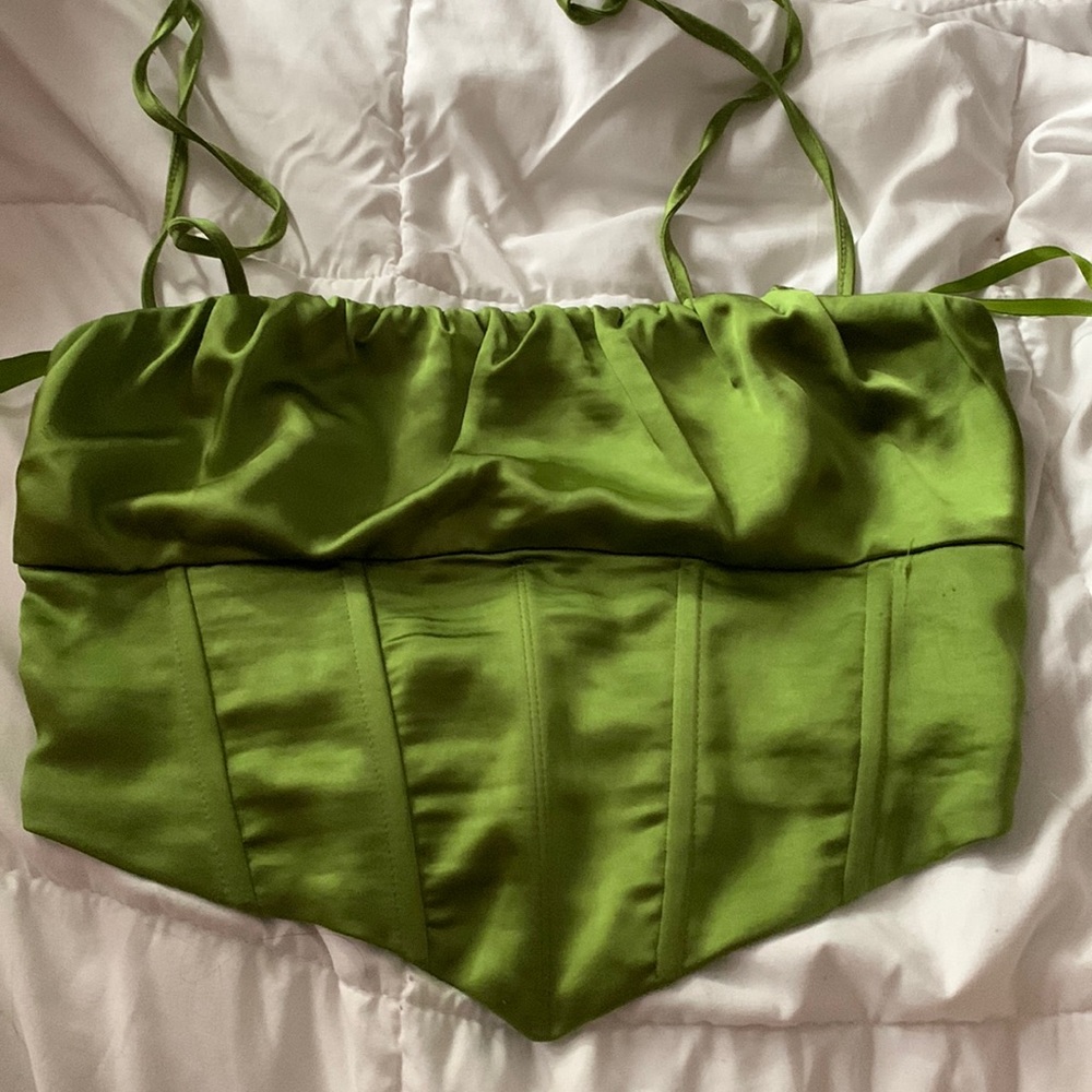 LA Hearts Pacsun Corset Tie Strap Top